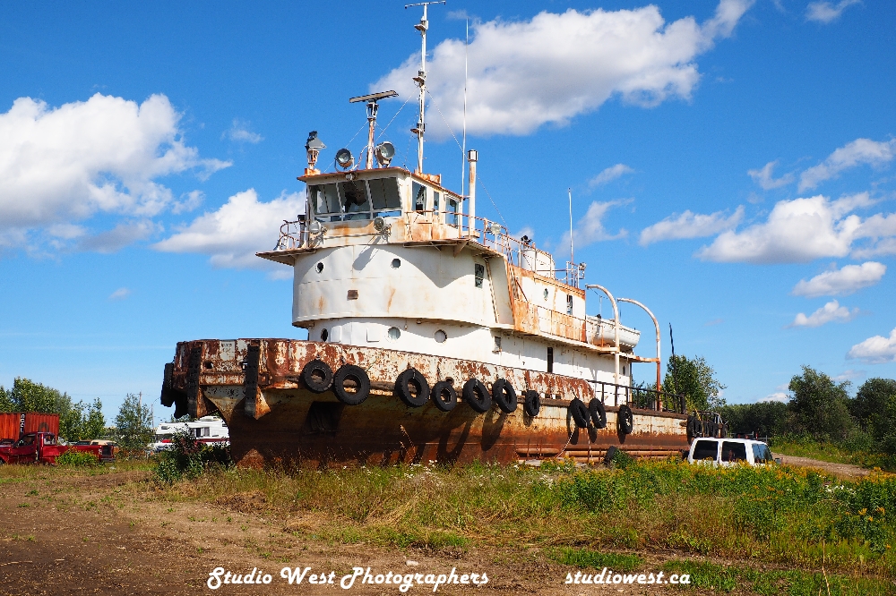 Dry dock for this retired tug.