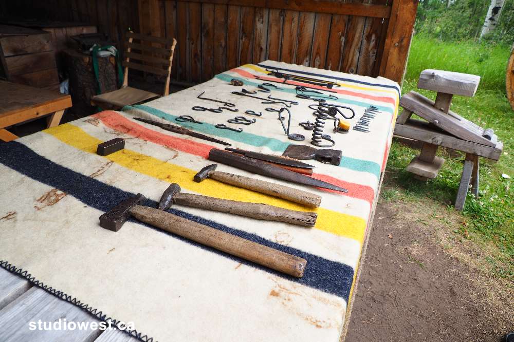 Some of the items that would be made in the blacksmith shops  by skilled craftsmen.